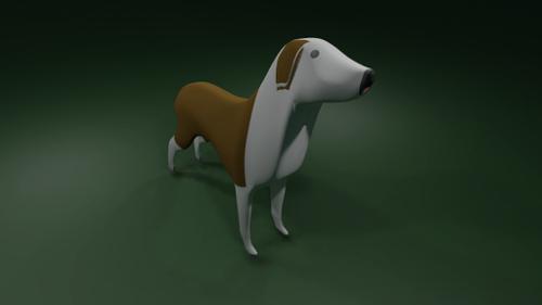 Dog with bake textures preview image
